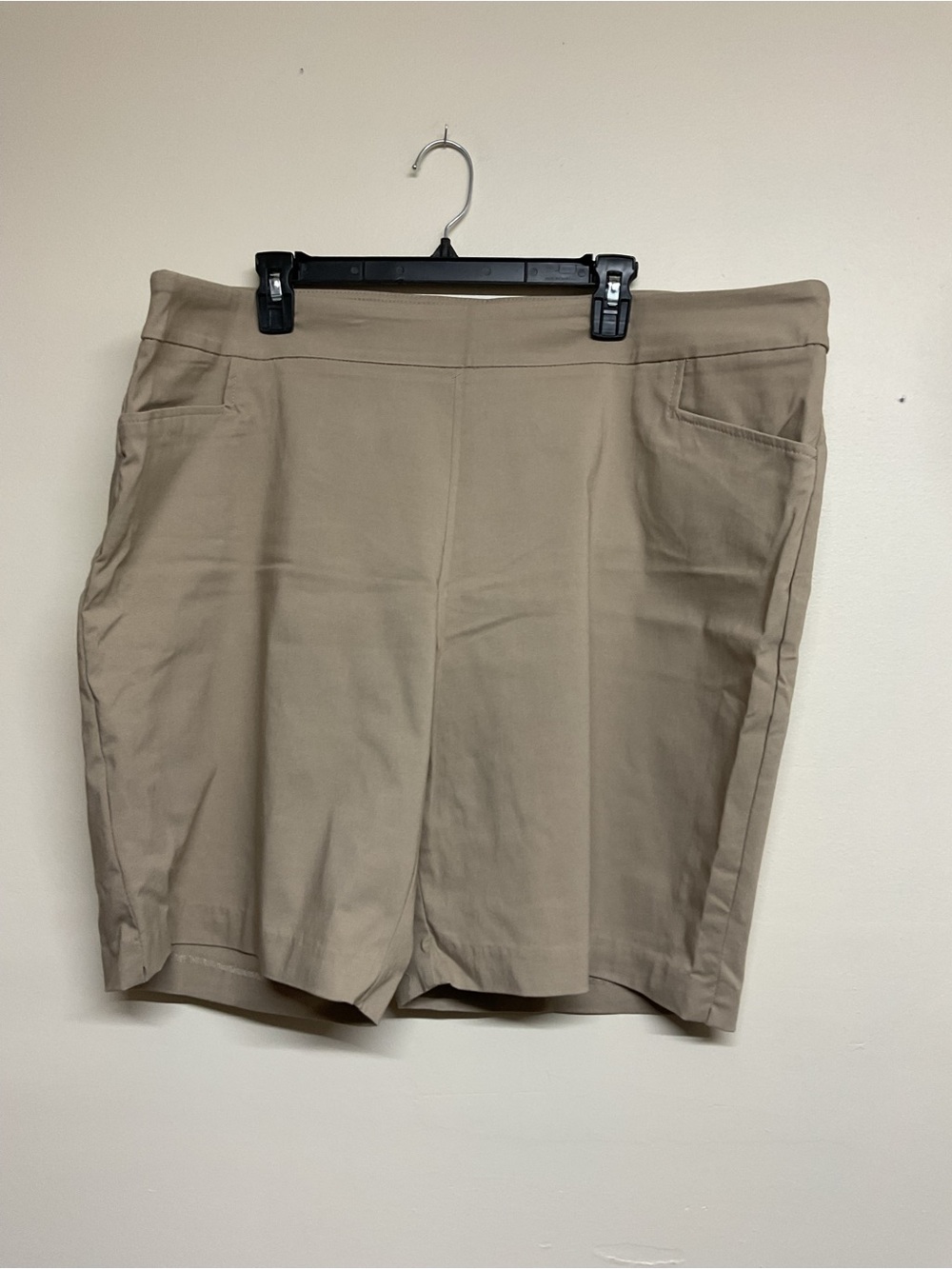Terra & Sky Khaki Pull-On Bermuda Shorts